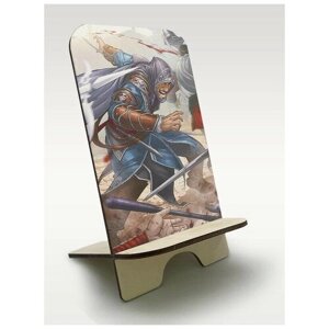 Подставка для телефона из дерева c рисунком, принтом УФ Игры Assassin's Creed Откровения ( PS, Xbox, PC, Switch) - 2515