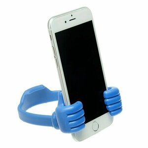 Подставка для телефона LuazON, в форме рук, регулируемая ширина, синяя 3916100