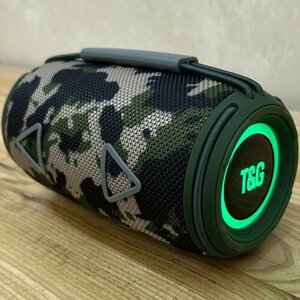 Портативная колонка Bluetooth TG657, LED подсветка, USB, Micro TF card, TYPE-C, FM-радио