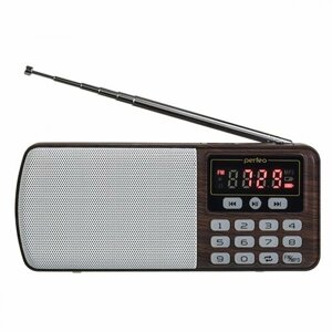 Радиоприемник цифровой егерь FM+ 70-108МГц/ MP3/ питание USB или BL5C/ коричневый