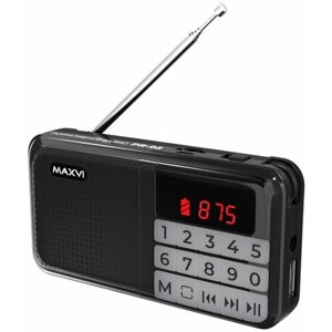 Радиоприемник Maxvi PR-02 Black