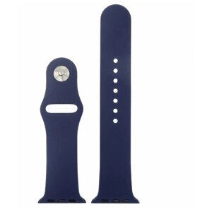 Ремешок для Apple Watch 38/40/41 мм (силиконовый) темно-синий, Размер: M/L