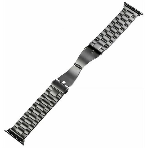 Ремешок металлический блочный для Apple Watch 38/40/41 mm series 3 / 4 / 5 / 6 /7/ SE , Черный
