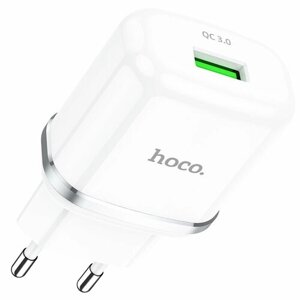 Сетевое зарядное устройство HOCO N3 Special 1xUSB, 3A, 18W, белый