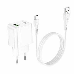 Сетевое зарядное устройство USB Hoco C98A (18W/QC3.0/кабель MicroUSB)