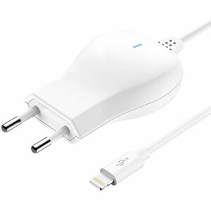 Сетевое зарядное устройство + USB кабель Lightning / блок питания сетевой 1.2А / адаптер для зарядки айфон