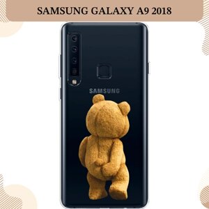 Силиконовый чехол "Медвежья спина" на Samsung Galaxy A9 2018 / Самсунг Галакси A9, прозрачный