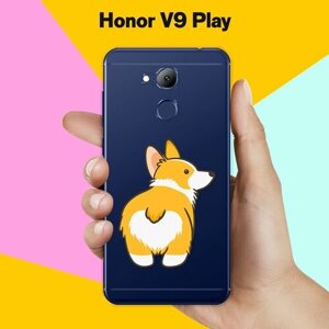 Силиконовый чехол на Honor V9 Play Корги / для Хонор Ви 9 Плэй