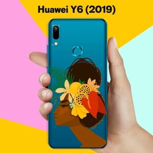 Силиконовый чехол на Huawei Y6 2019 Девушка / для Хуавей У6 2019