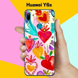 Силиконовый чехол на Huawei Y6s Узор 13 / для Хуавей У6с