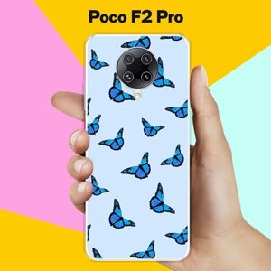 Силиконовый чехол на Poco F2 Pro Бабочки 12 / для Поко Ф2 Про