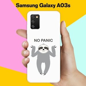 Силиконовый чехол на Samsung Galaxy A03s No Panic / для Самсунг Галакси А03с