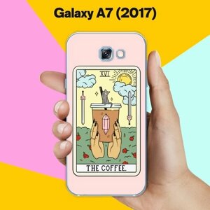 Силиконовый чехол на Samsung Galaxy A7 (2017) Розовый / для Самсунг Галакси А7 2017