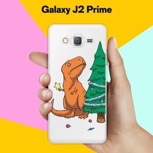 Силиконовый чехол на Samsung Galaxy J2 Prime Звезда на елку / для Самсунг Галакси Джей 2 Прайм