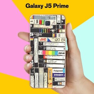 Силиконовый чехол на Samsung Galaxy J5 Prime Кассеты / для Самсунг Галакси Джей 5 Прайм