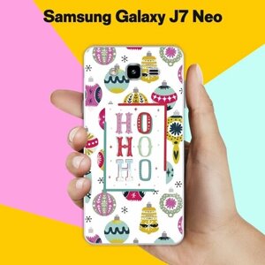 Силиконовый чехол на Samsung Galaxy J7 Neo Ho-Ho / для Самсунг Галакси Джей 7 Нео