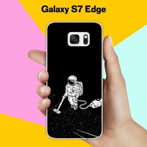 Силиконовый чехол на Samsung Galaxy S7 Edge Пылесос / для Самсунг Галакси С7 Едж