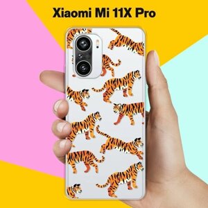 Силиконовый чехол на Xiaomi Mi 11X Pro Тигры / для Сяоми Ми 11 Икс Про
