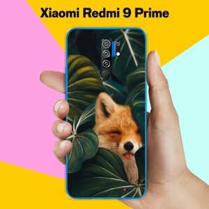 Силиконовый чехол на Xiaomi Redmi 9 Prime Лиса / для Сяоми Редми 9 Прайм