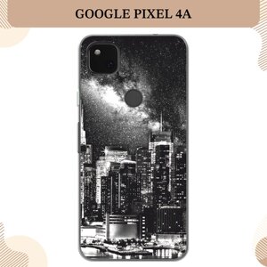 Силиконовый чехол "Ночной Нью-Йорк" на Google Pixel 4A / Гугл Пиксель 4А