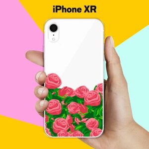 Силиконовый чехол Розы на Apple iPhone Xr