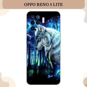 Силиконовый чехол "Сказочный волк" на Oppo Reno 5 Lite / Оппо Рено 5 Лайт