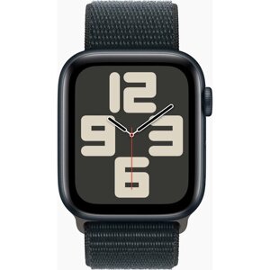 Смарт-часы Apple Watch SE 2023 A2723 44мм OLED корп. темная ночь Sport Loop рем. темная ночь разм. брасл:145-220мм (MREA3LL/A)