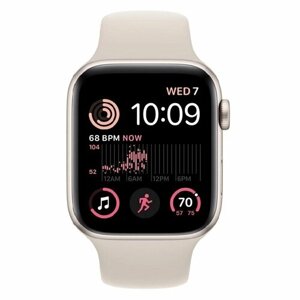 Смарт-часы Apple Watch SE A2723, 44mm, Starlight Alu/Starlight (MRE53QH/A)