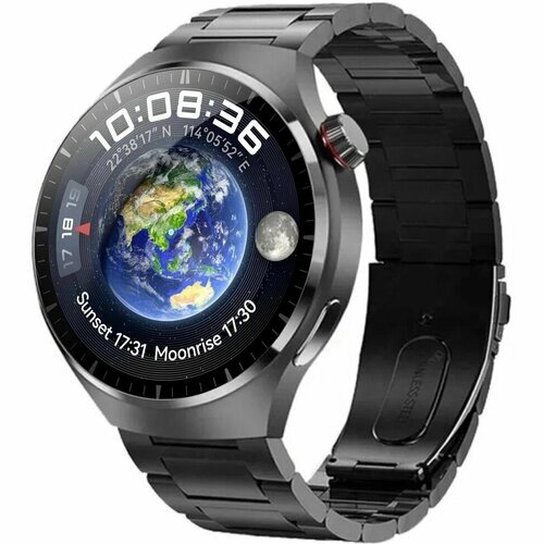Смарт часы VENTJE 6 Max Series, 46mm, черный, 3 ремешка