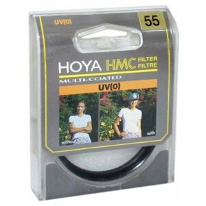 Светофильтр Hoya 55 мм HMC UV (0) защитный, ультрафиолетовый, многослойное просветление (55S UV HMC)