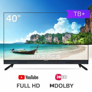 Телевизор harper 40F820TS, TV+черный