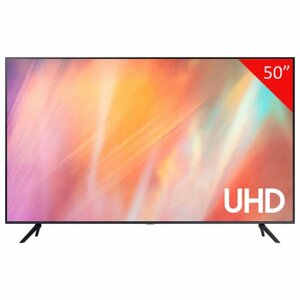 Телевизор SAMSUNG UE50AU7101UCCE, 50"127 см), 38402160, 4K, 16:9, SmartTV, WiFi, Bluetooth, черный /Квант продажи 1 ед.