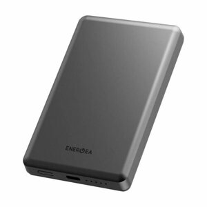 Ультратонкий внешний аккумулятор EnergEA Alupac Air 5K, 5000MAH MAGSAFE - черный (Gunmetal Black)