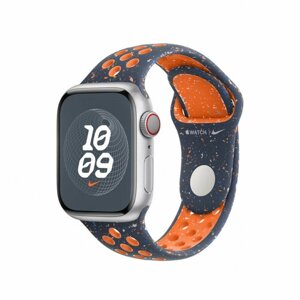 Умные часы Apple Watch SE 2 GPS 41mm Starlight, спортивный ремешок Nike Sport Band - синее пламя (Blue Flame)