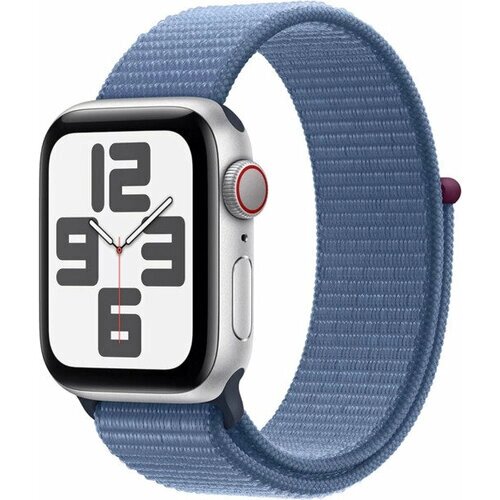Умные часы Apple Watch SE 2023 GPS 40mm Silver Aluminium Case with Winter Blue Sport Loop (размер 130-200)
