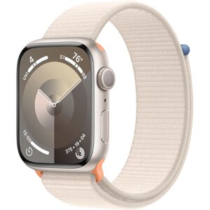 Умные часы Apple Watch Series 9 45 мм Aluminium Case GPS, Starlight Sport Loop, One Size