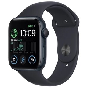 Умные часы Apple Watch Series SE Gen 2 44 мм Aluminium Case GPS, midnight Sport Band