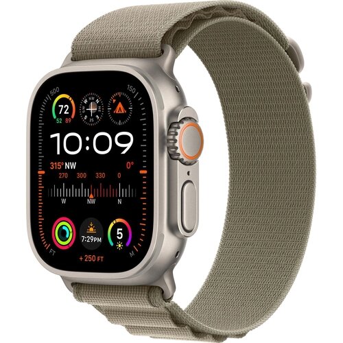 Умные часы Apple Watch Ultra 2 49 мм Titanium Case GPS + Cellular, Olive Alpine Loop, M