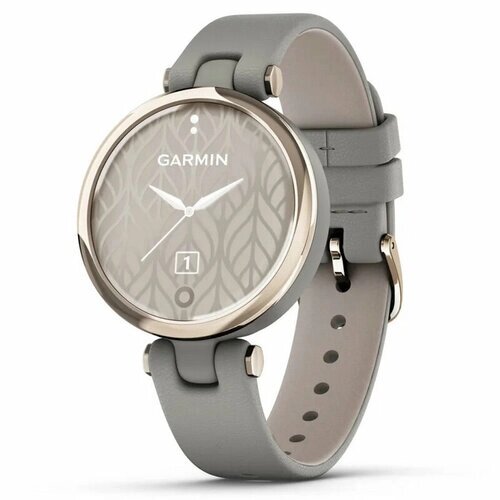 Умные часы Garmin Lily - Classic Edition Cream Gold Bezel with Braloba Gray Case and Italian Leather Band (010-02384-B2)