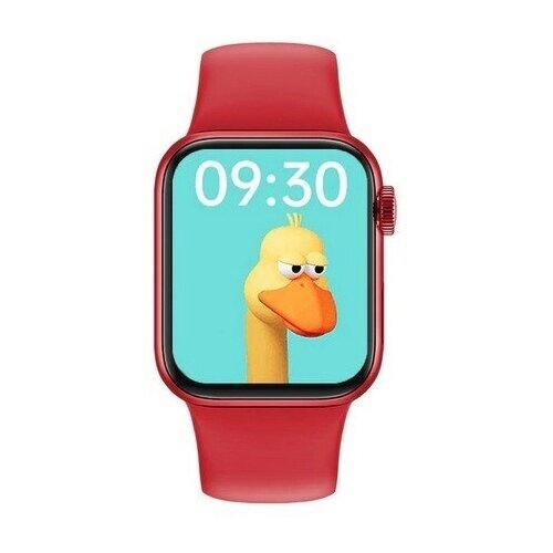 Умные часы Smart Watch HW12 Pulse, Смарт-часы для спорта, С измерением давления и кислорода в крови, С пульсометром, С шагомером, Красный