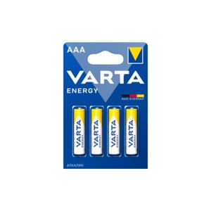 VARTA батарейка varta energy LR03 AAA BL4 alkaline 1.5V (4103) (4/40/200)
