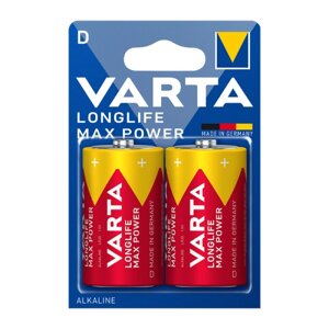 Varta longlife MAX POWER (MAX TECH) LR20 D BL2 alkaline 1.5V (4720) батарейка varta longlife MAX POWER (MAX TECH) LR20 D BL2 alkaline 1.5V (4720) (2/20/100) 4720101402