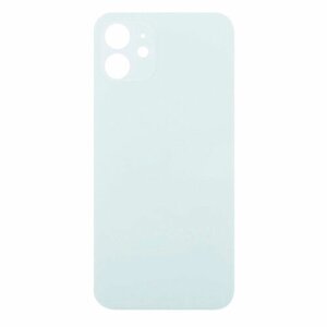 Задняя крышка для Apple iPhone 12 (стекло, широкий вырез под камеру) (зеленая)