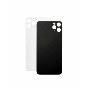 Задняя крышка iPhone 11 pro ( Белый) с увеличенным отверстием камеры, с логотипом