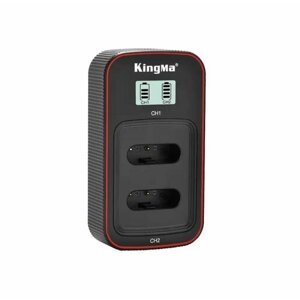 Зарядное устройства KingMa c дисплеем и двумя слотами для аккумуляторов Sony NP-BX1.