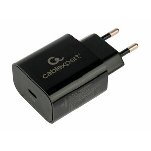 Зарядное устройство Gembird Cablexpert Type-C 3А QC3.0/PD Black MP3A-PC-45