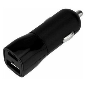 Зарядное устройство в прикуриватель REXANT USB x Type-C, 18W, с Quick charge, черное 16-0292