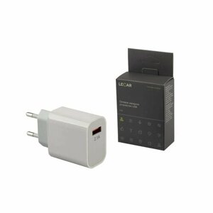 Зарядное устройство (вилка), 1 выход USB (картонный короб)