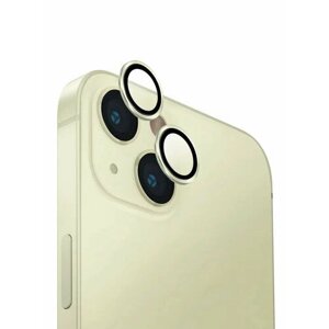 Защита объектива камеры UNIQ OPTIX iphone 15 / 15 plus, желтый (yellow)