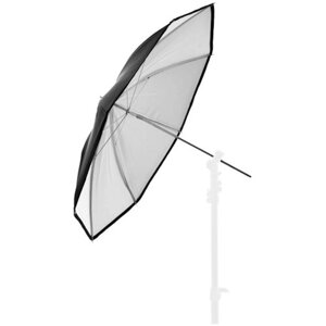 Зонт 78см, ПВХ, белый на отражение